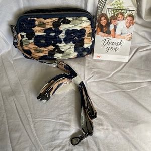 *Pre Owned* Lug Coupe Compact Convertible Crossbody+Belt Bag - Floral Multi